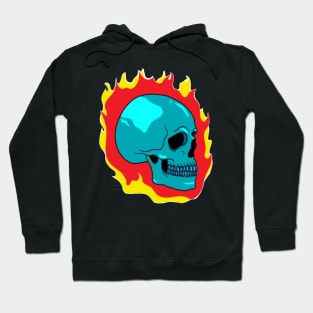 skull on fire (3) Hoodie